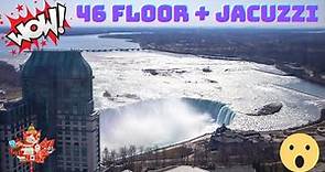 Niagara Falls Hilton Fallsview Hotel room tour + views from the 46-th floor!