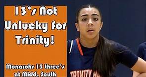 Trinity Hall 60 Middletown South 35 | HS Girls Basketball | Nina Emnace 18 points