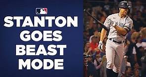 Giancarlo Stanton GOES OFF vs. Red Sox at Fenway!! (3 homers, 10 RBIs in 3-game series!!)