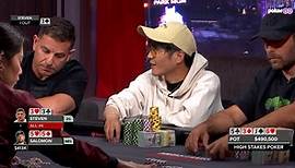 Rick Salomon and Brandon Steven Both Flop Sets on High Stakes Poker! [HUGE POT]