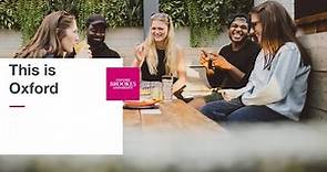 This is Oxford | Oxford Brookes University