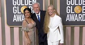James Cameron and Suzy Amis 2023 Golden Globes Arrivals