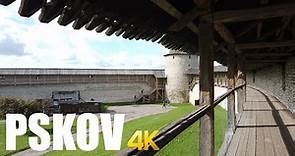 Pskov, Russia walking tour 4k 60fps