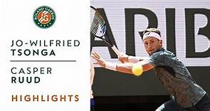 Jo-Wilfried Tsonga vs Casper Ruud - Round 1 Highlights I Roland-Garros 2022