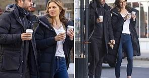 Jamie Redknapp and model girlfriend Frida Andersson-Louri wear matching £775 coats as they look loved-up on coffee run
