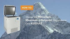 Ultra-Low Freezer | Vaccine Fridge - K205ULT | Adjusting the Temperature Setpoint