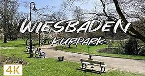 Wiesbaden, Kurpark 🇩🇪 I Walking tour through forest I 4K/60fps