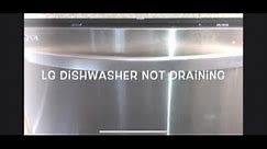 LG dishwasher not draining (repair)