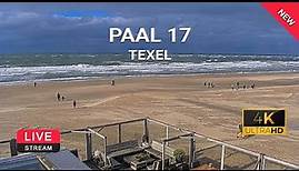 Texelse Strand | Paal 17 | webcam live 4K | Texelinformatie.NL