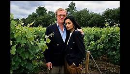 Actor Sir Michael Caine with his wife and his daughters