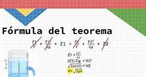 Teorema de Torricelli ejercicios resueltos