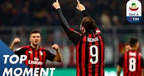 Higuaín Scores Goal For Milan Against Spal | Milan 2-1 Spal | Top Moment | Serie A