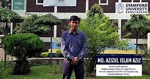 Stamford Alumnus Azizul Islam Aziz