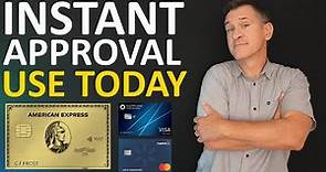 Instant Approval Credit Cards (And Same Day Use of Card After Approved!) 2023