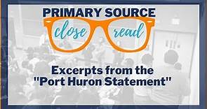 Reading the "Port Huron Statement" | A Primary Source Close Read w/ BRI