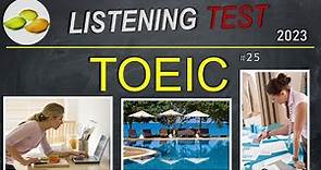 TOEIC Listening Test 25. TOEIC Asia set. Korea examination 2023.