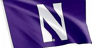Northwestern University Flag NU Wildcats Flags Banners 100% Polyester Indoor Outdoor 3x5 (Style 1)