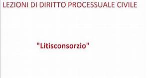 Lezioni di diritto processuale civile(9)- Litisconsorzio