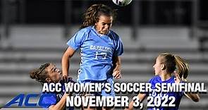 Duke vs. North Carolina Full Game | 2022 ACC Women's Soccer Semifinal