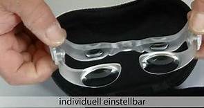 MaxDetail Lupenbrille mit individueller Dioptrieneinstellung