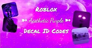ROBLOX | Welcome to Bloxburg: Aesthetic Purple ID Codes