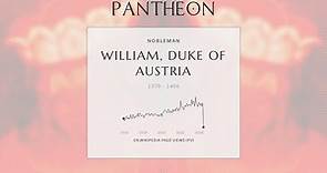 William, Duke of Austria Biography - Duke of Austria from 1386 to 1406