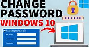 How to Change Password In Windows 10 - Change Windows 10 Pin - 2022