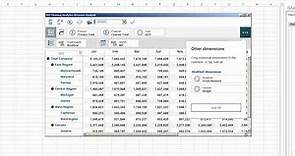 Using the viewer in Planning Analytics for Microsoft Excel