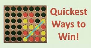 Quickest Ways to Win at Connect 4!