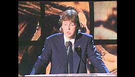 Paul McCartney Inducts John Lennon into the Rock & Roll Hall of Fame | 1994 Induction