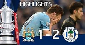 MANCHESTER CITY VS WIGAN ATHLETIC 1-2: Official goals and highlights FA Cup Sixth Round HD
