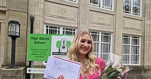 A-level results day at High Storrs School
