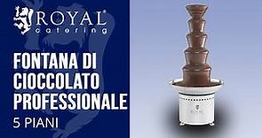 Fontana di cioccolato professionale Royal Catering RCCF-65W4 | Presentazione del prodotto