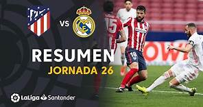 Resumen de Atlético de Madrid vs Real Madrid (1-1)