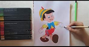 Cómo dibujar a Pinocho/ How to draw Pinocchio/ Diart con Angie