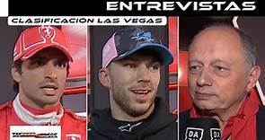 Carlos Sainz | Pierre Gasly | Frédéric Vasseur | (Entrevistas) #LasVegasGP