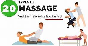 20 Common Massage Types and Their Benefits Explained!
