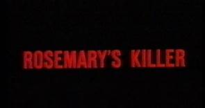 Rosemary's Killer (1981) Trailer