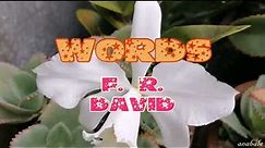 WORDS Don't Come Easy -F. R. DAVID (with Lyrics)