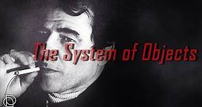 Jean Baudrillard: The System of Objects