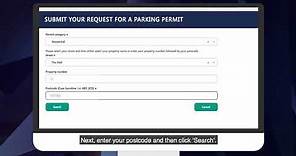 Applying for visitor parking permits