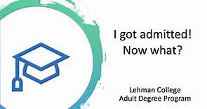 Adult Degree Program Information Session Part 3 | Lehman College