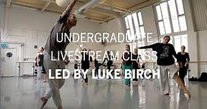 London Contemporary Dance School: Undergraduate Livestream Class led by Luke Birch