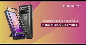 Installation Guide Video for YOUMAKER Rugged Kickstand Case