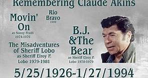 Remembering actor Claude Akins on his birthday. 5/25/1926-1/27/1994.