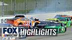 Chris Buescher causes a 4-car pileup with 7 laps to go at Talladega | NASCAR on FOX HIGHLIGHTS