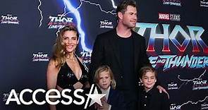 Chris Hemsworth & Elsa Pataky's Twins Join ‘Thor’ Premiere Red Carpet