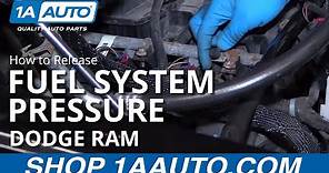 How to Release Fuel System Pressure 02-08 Dodge Ram