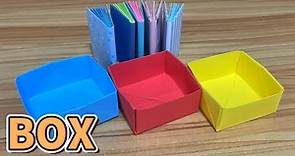 輕鬆學會製作實用的方型紙盒 | 打造簡單又精美的摺紙紙盒教學 | DIY 摺紙 | 愉樂生活 | ORIGAMI #愉樂生活