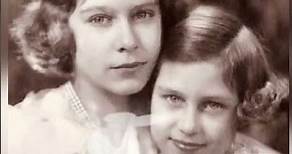 La Reina Isabel y su hermana la Princesa Margarita